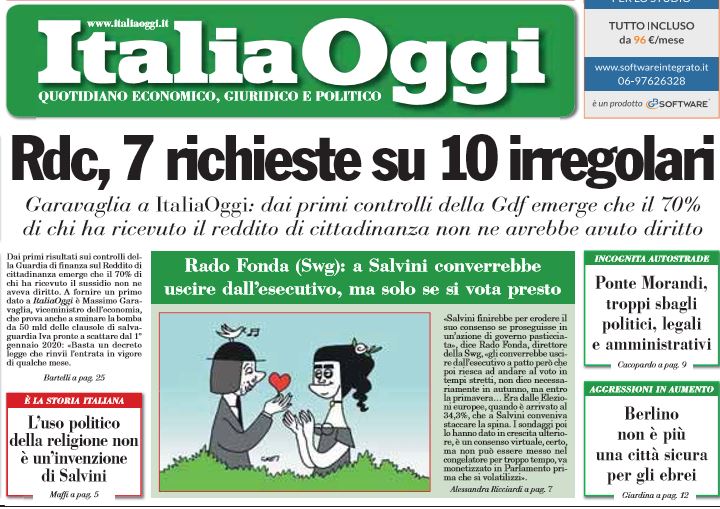 «Il 70% di chi riceve il reddito di cittadinanza non ne ha diritto» article-post