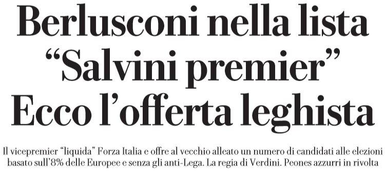 salvini berlusconi forza italia