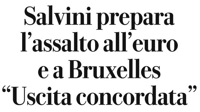 Le balle su Salvini e l’uscita concordata dall’euro article-post