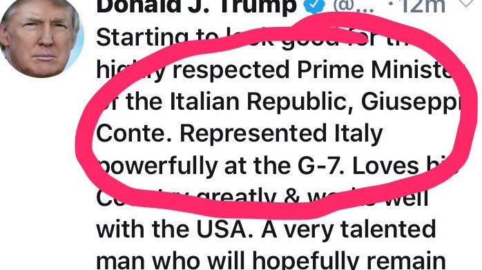 trump conte salvini