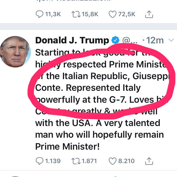 trump conte salvini