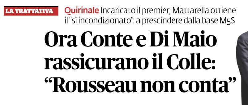 «Governo M5S-PD, il voto su Rousseau non conterà nulla» article-post