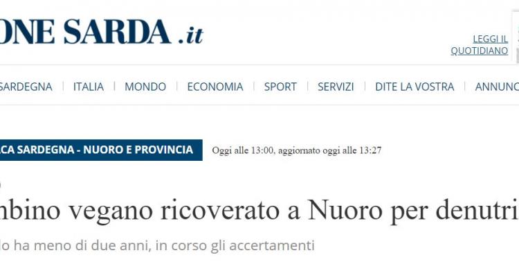 bambino figlio di vegani denutrizione