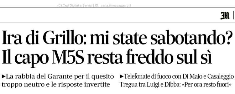 beppe grillo voto rousseau m5s