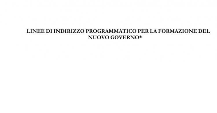 bozza accordo governo m5s-pd