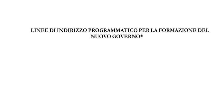 La bozza dell’accordo per il governo M5S-PD article-post