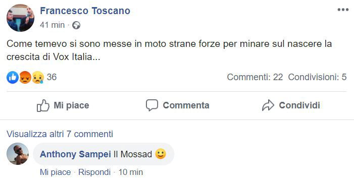 francesco toscano vox italia