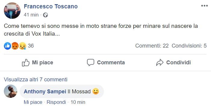 francesco toscano vox italia