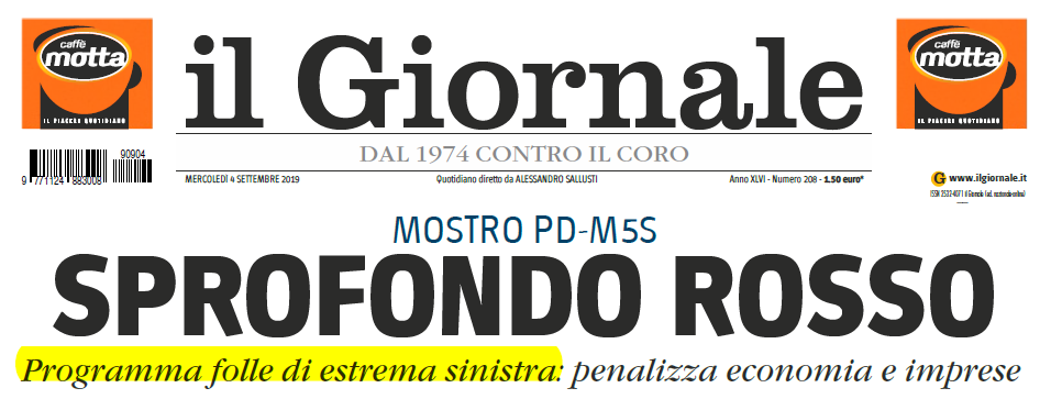 giornale governo conte comunisti - 2