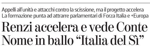matteo renzi italia del sì