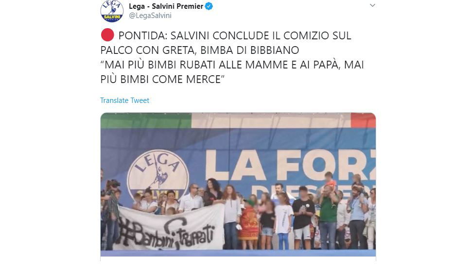 Occhio Morisi, non hai cancellato tutti i post in cui la Lega parla della “bambina di Bibbiano”! article-post