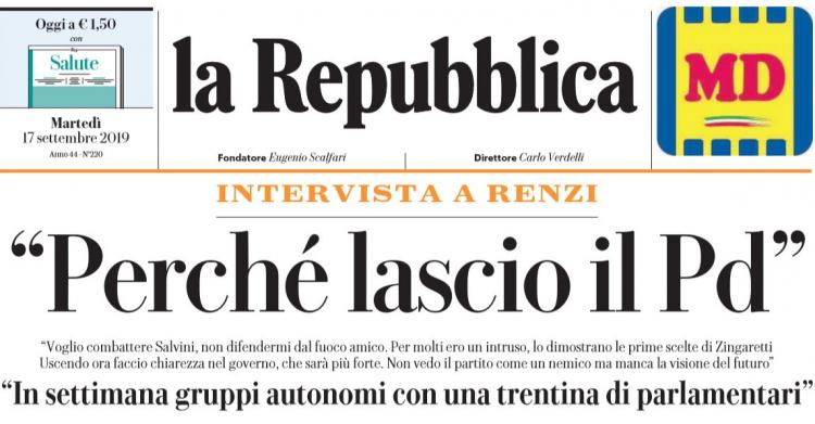 renzi intervista repubblica 1