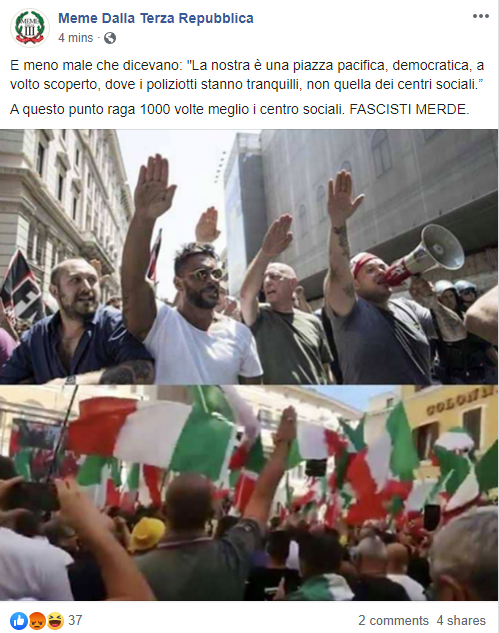 saluti fascisti roma salvini meloni montecitorio fake - 1