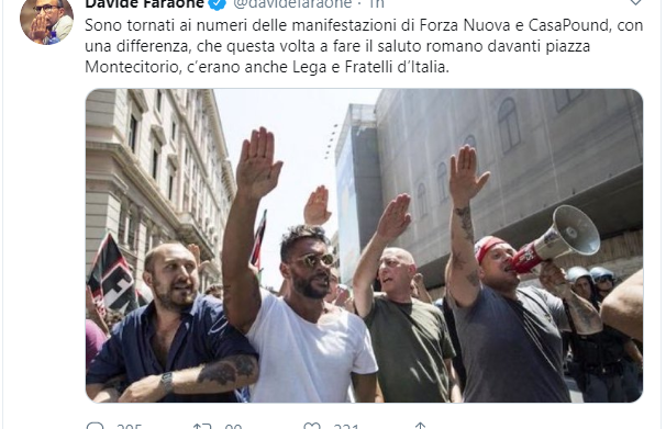 saluti fascisti roma salvini meloni montecitorio fake - 2