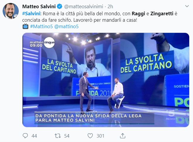 Quando Salvini apprezzava Roma “senza buche” preview