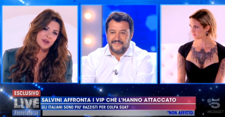 salvini non è la d'urso vip sferati argento - 4
