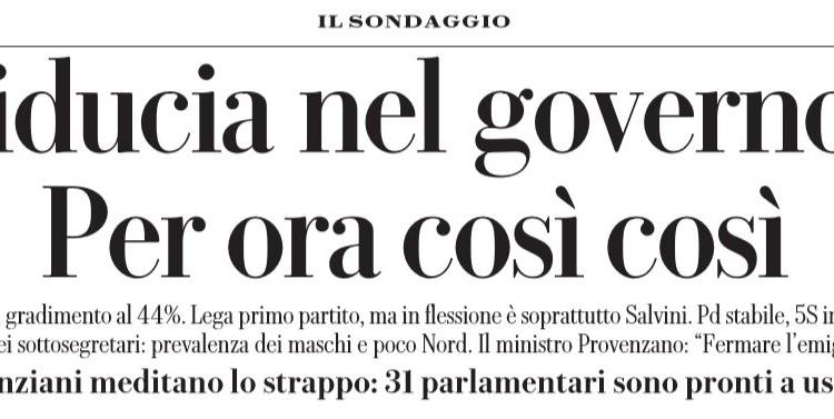sondaggi lega perde primo partito 1