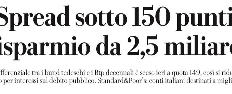 spread 2,5 miliardi