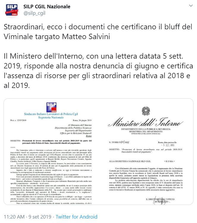 Come Salvini ha “dimenticato” gli straordinari per la Polizia article-post