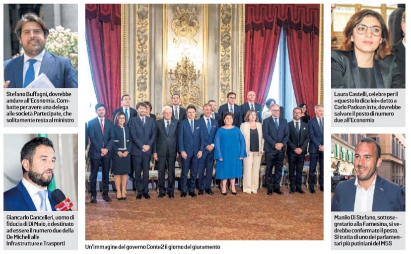 viceministri sottosegretari governo conte bis 1