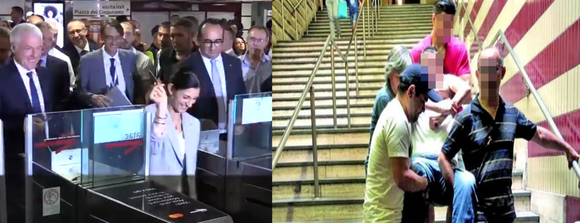 La farsa della rivoluzione “contactless” di ATAC che entusiasma Virginia Raggi (mentre le scale mobili non funzionano) article-post