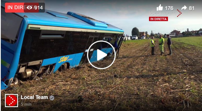L’autobus con bimbi a bordo uscito di strada a Besate sulla statale SS527 article-post