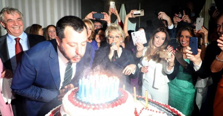 bussetti compleanno salvini