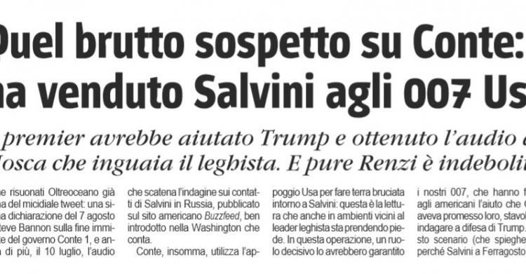 complotto salvini russiagate conte russia