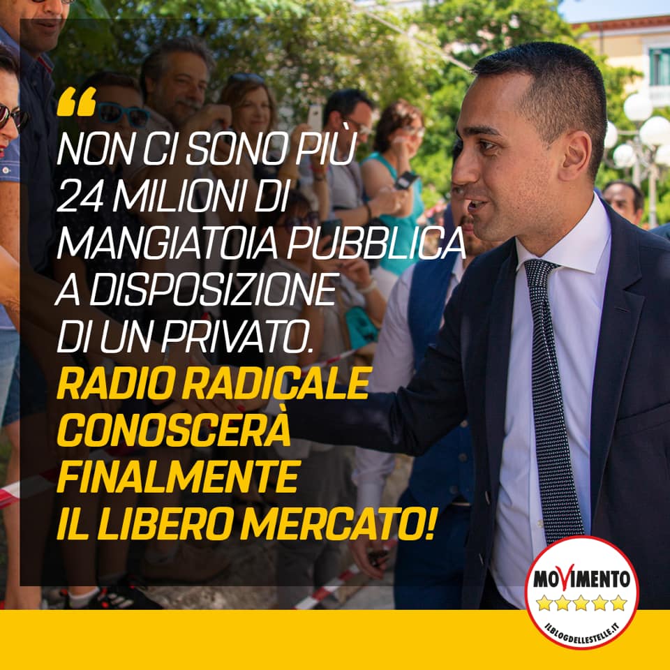 Di Maio esulta ma i soldi a Radio Radicale ci sono ancora article-post