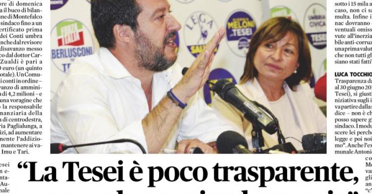 donatella tesei nomina bancaria