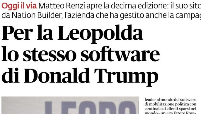 leopolda software trump