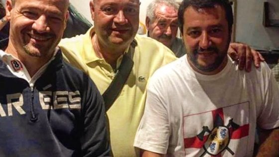 matteo salvini neonazista pregiudicato roger etter