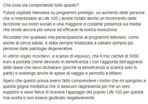 panzironi d'urso life 120 live canale 5 - 3