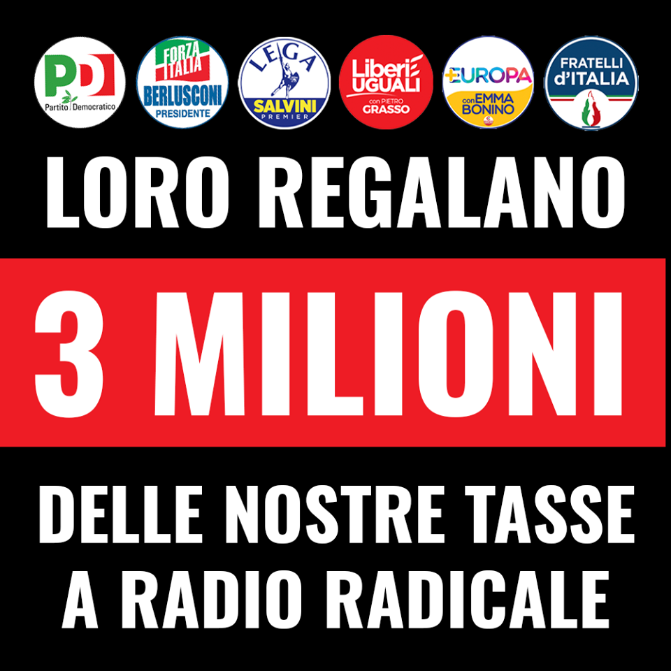 radio radicale 8 milioni m5s