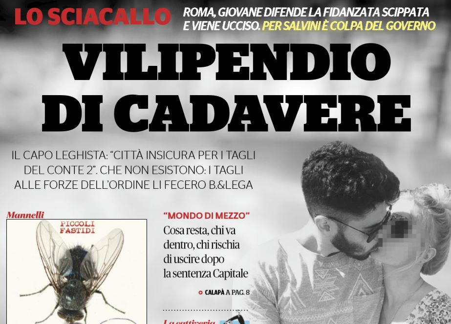Lo sciacallaggio di Salvini sulla morte di Luca Sacchi article-post