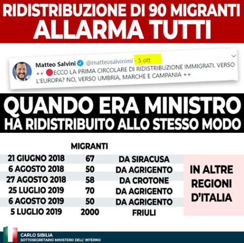 sibilia salvini migranti umbria terni - 2
