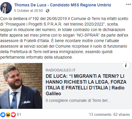 sibilia salvini migranti umbria terni - 4