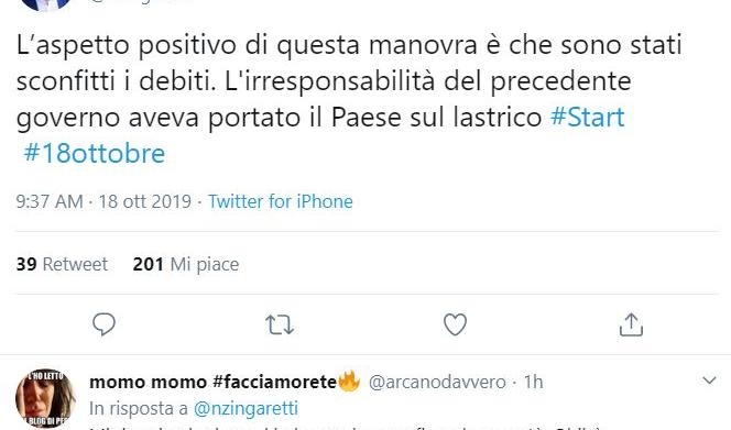 zingaretti debiti