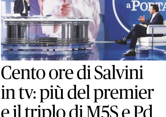 cento ore salvini tv
