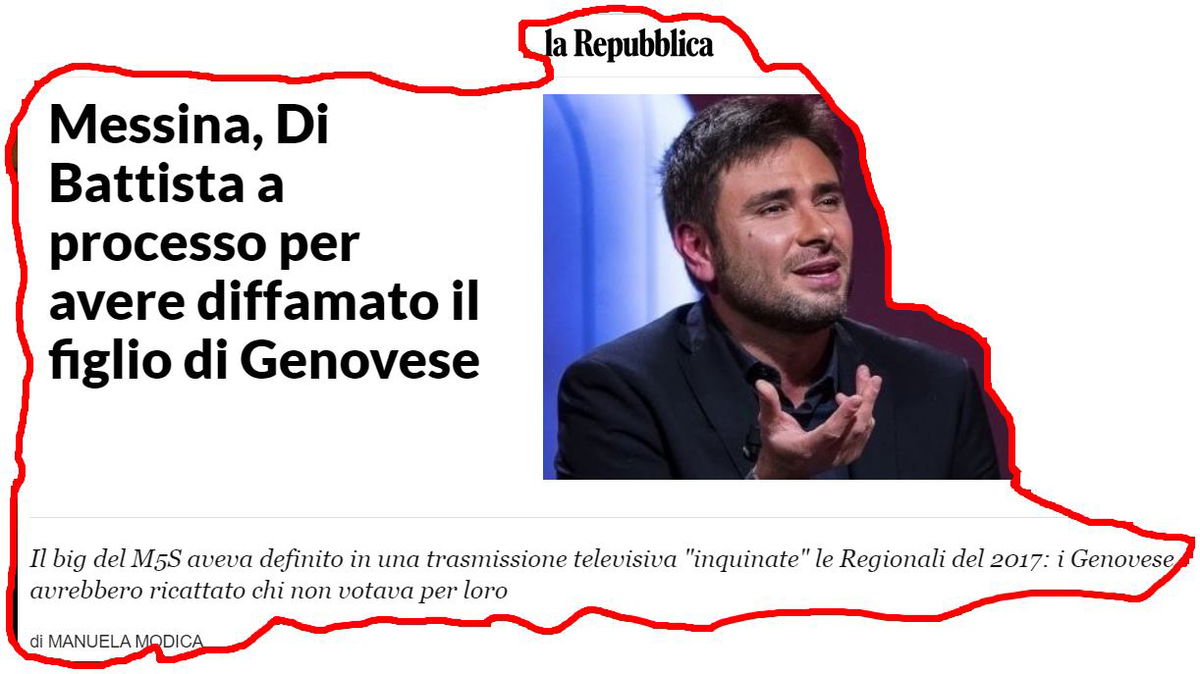 Alessandro Di Battista a processo per diffamazione article-post