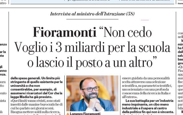 Le dimissioni di Fioramonti e la favola di Esopo “Al Lupo Al Lupo” article-post