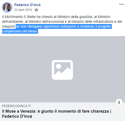 d'inca m5s mose venezia - 4