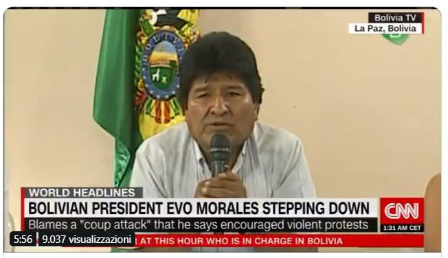 Bolivia, le dimissioni di Evo Morales e le voci sull’ordine di cattura e sul golpe article-post