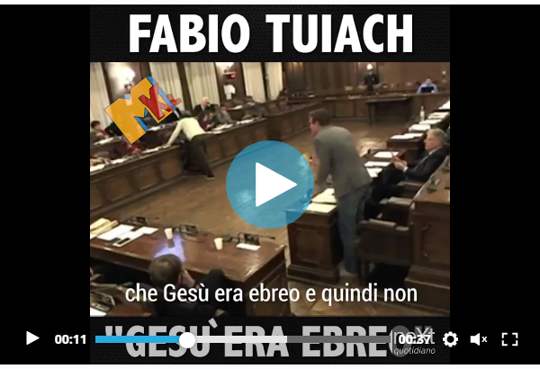 Fabio Tuiach: il meraviglioso balbettio del consigliere di Forza Nuova contro Liliana Segre preview