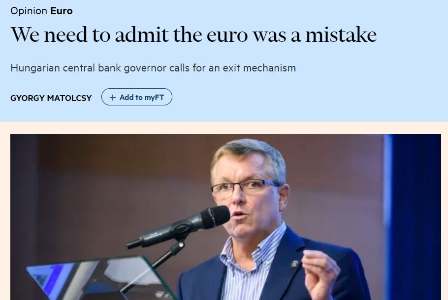 gyorgy matolcsy financial times eurp