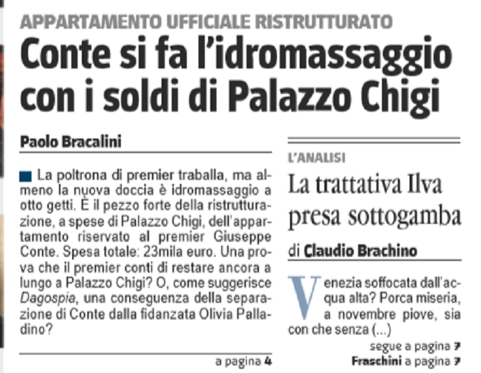 Il Giornale e l’idromassaggio di Giuseppe Conte article-post
