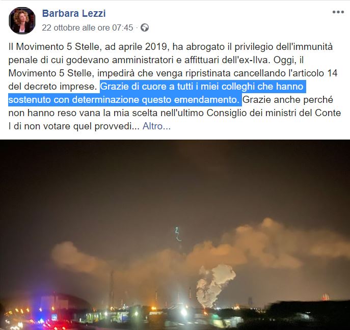 Arcelor Mittal lascia l’ILVA per l’abolizione dello scudo voluta dal M5S (e votata da PD, LeU, IV) article-post
