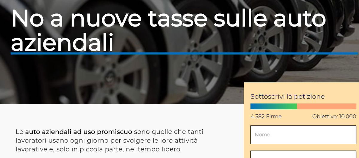 Auto aziendali, Italia Viva raccoglie firme contro il governo che appoggia article-post