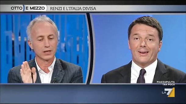 Marco Travaglio e Renzi che si fidanza con Francesca Pascale article-post