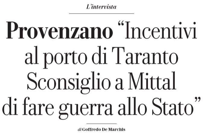 «Sconsiglio ad ArcelorMittal di fare guerra allo Stato» article-post